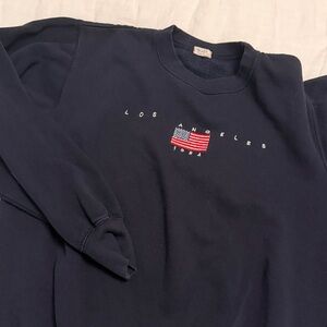 Brandy Melville Navy Crew Neck Sweater